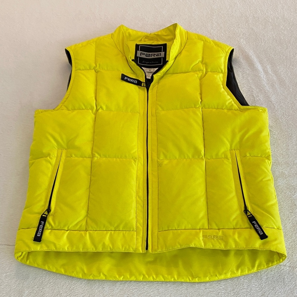 Fera Women's Yellow Puffer Vest